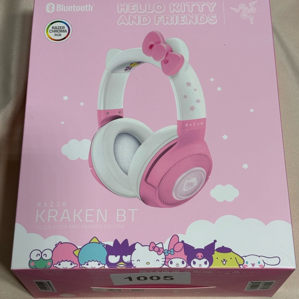 Razer Kraken BT Pink and White Headphones